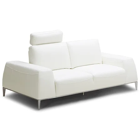 Contemporary Leather Loveseat